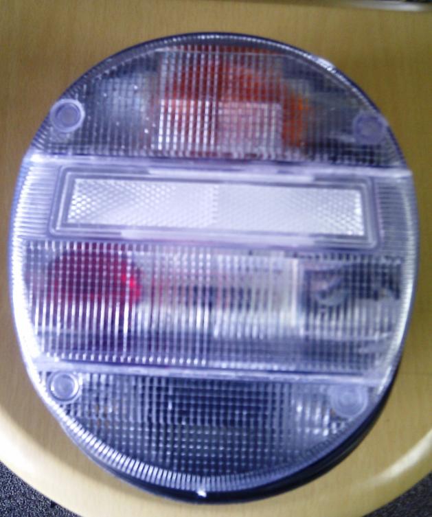 FOOTBALL REAR LIGHT ASSEMBLY CLEAR, PAIR | Kingfisher Kustoms